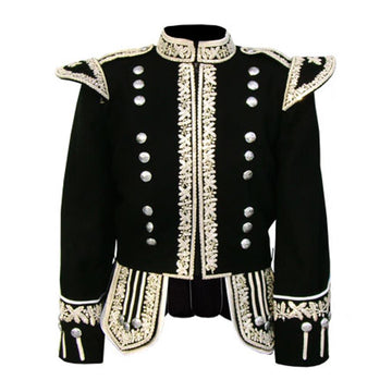 Silver Hand Embroidered Royal Doublet